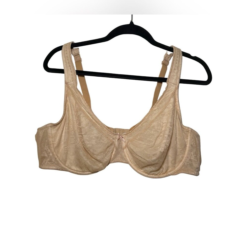 Cacique Modern Lace Covered UL FC Nude & Nude Underlay Bra 46C